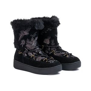 Johnny Was Freya Suede Moon Boot